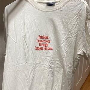 H&M embroidered tee off white